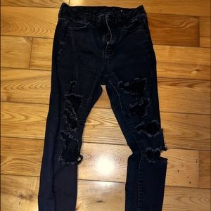 high wasted ripped jeans size 4
